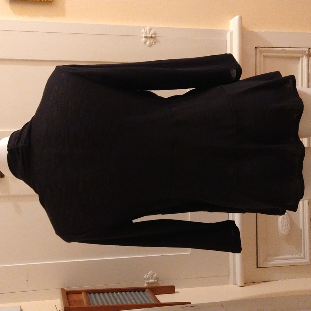 Notations Black Sequined Sweater/Top Combo Sz Pm - image 4